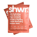 Shower Sheet Body Wipes - Individually Wrapped, Extra Large 12"x12", 10 Pack - Gym Bag, Travel, Camping, No Rinse Wash Cloths - Damaged Box