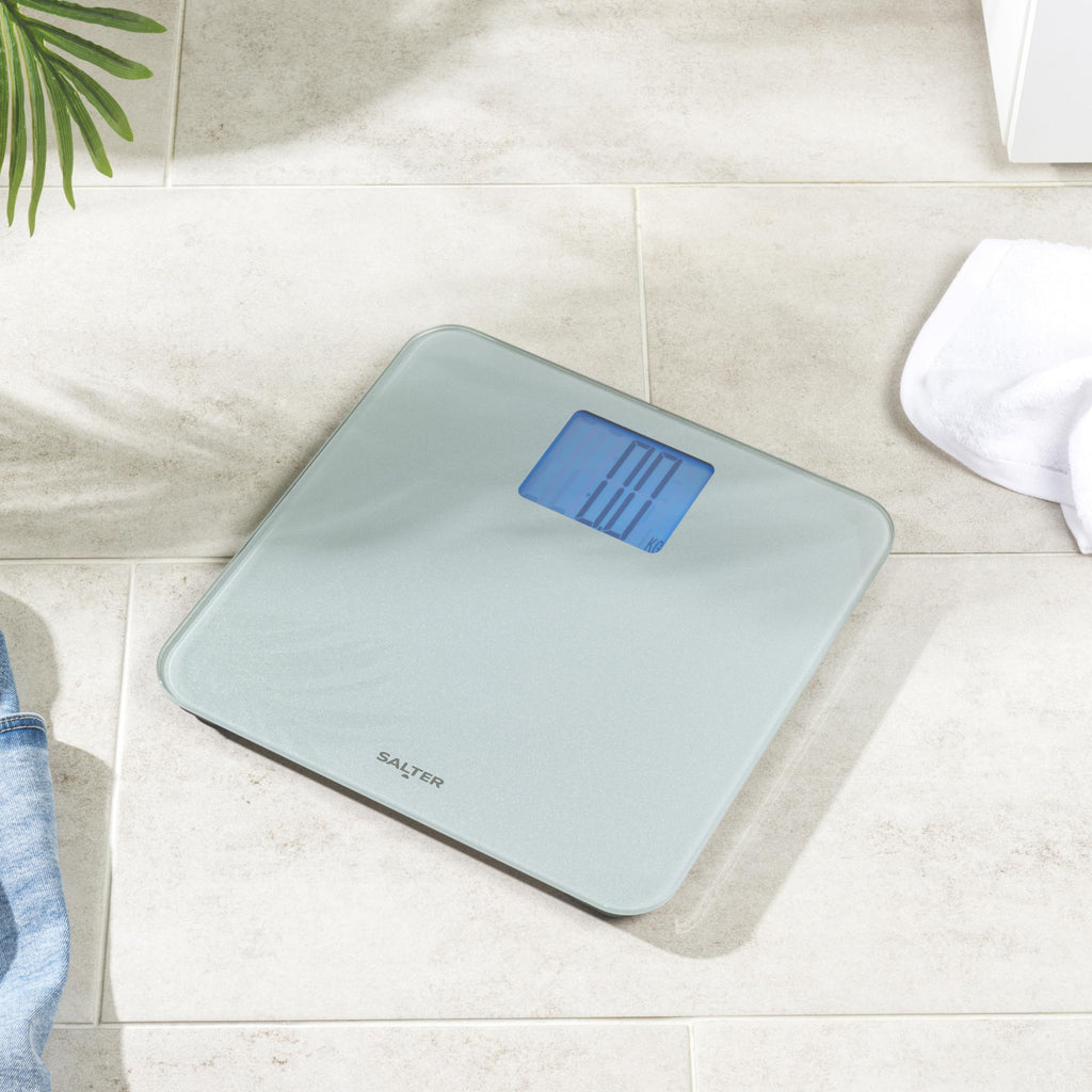 Salter Max Digital Bathroom Scale - 250kg Capacity - Supersize LCD Display - Body Weight Monitor - Damaged Box
