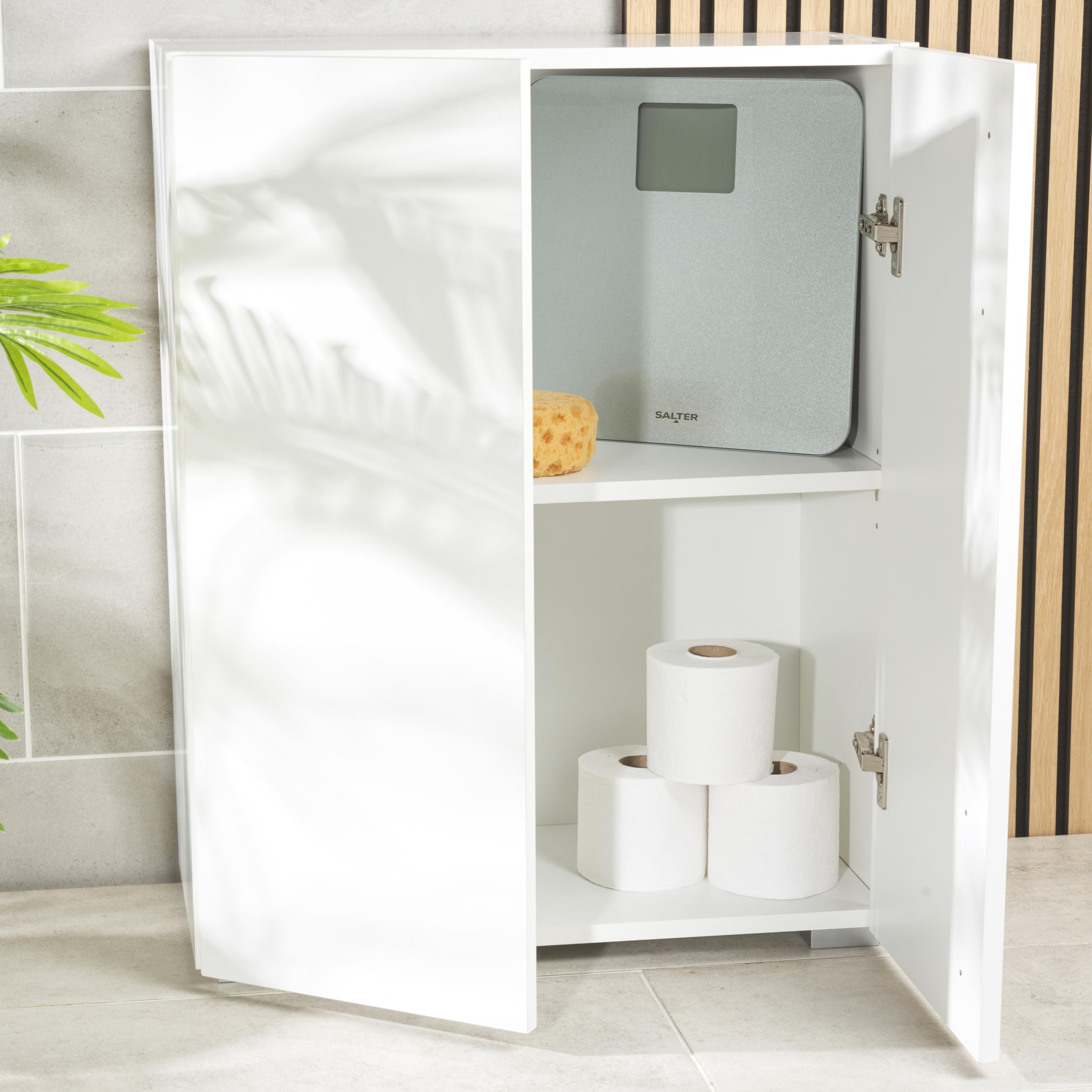 Salter Max Digital Bathroom Scale - 250kg Capacity - Supersize LCD Display - Body Weight Monitor - Damaged Box