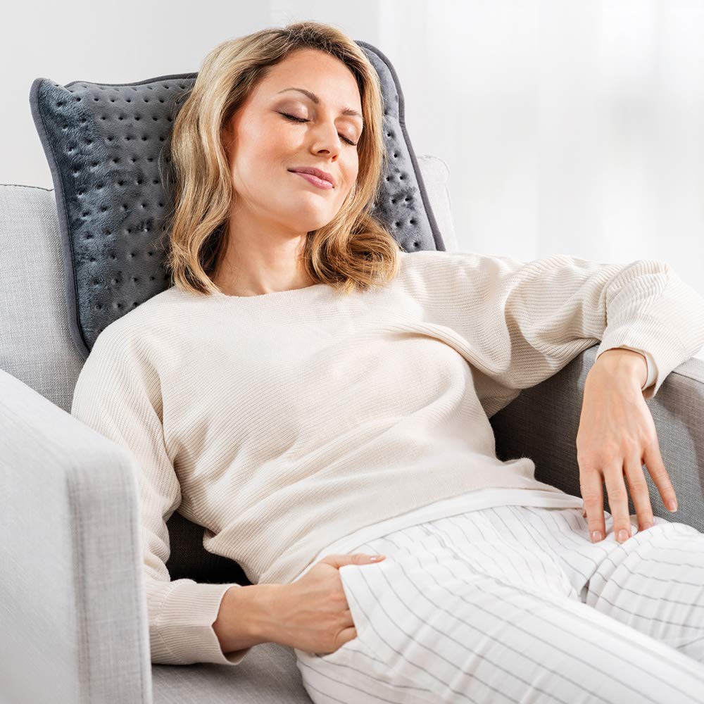 Beurer HK 48 Cosy Sofa Heating Pad - Rapid Heat, 3 Settings, Auto Shut-Off, Reversible Cushion - 40x30cm - 1 Pack - Damaged Box