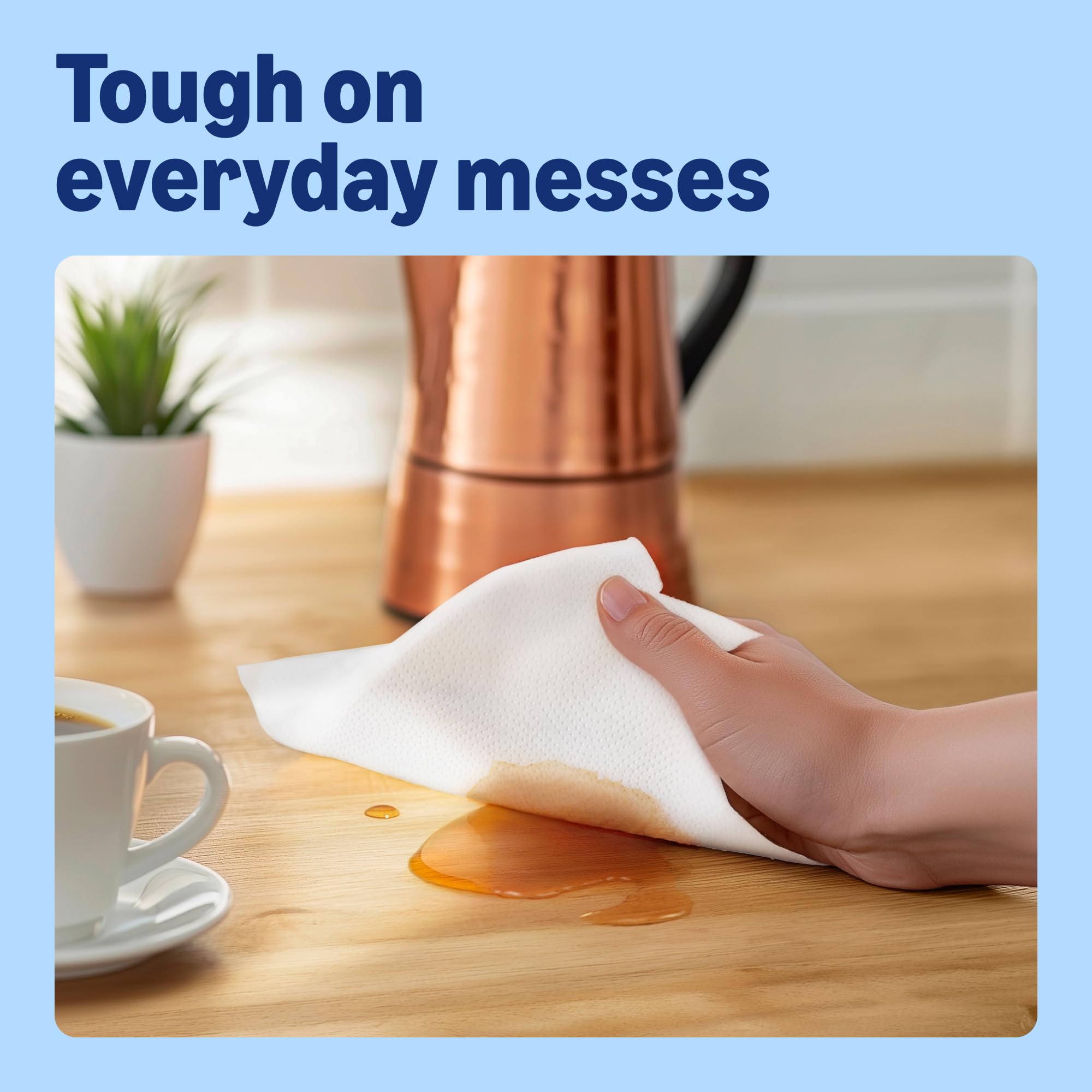 by Amazon Super Absorbent Kitchen Towel 3-Ply - 12 Rolls (4x3) - 80 Sheets Per Roll - FSC Certified Paper Towels - Damaged Box