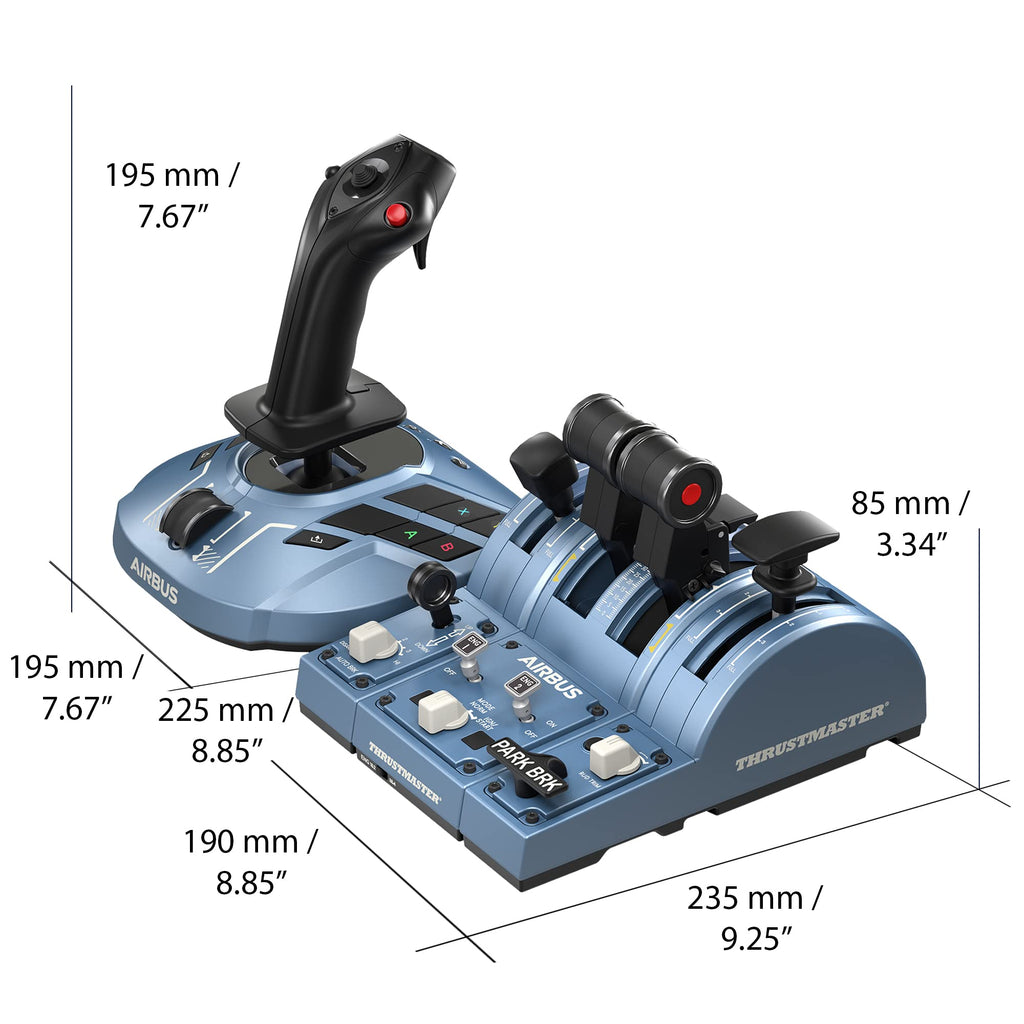 Thrustmaster TCA Captain Pack X Airbus Edition - Official Replica Joystick & Throttle - Magnetic Technology - For Xbox Series X|S, Xbox One & PC - Ideal for Microsoft Flight Simulator 2024 - Like New