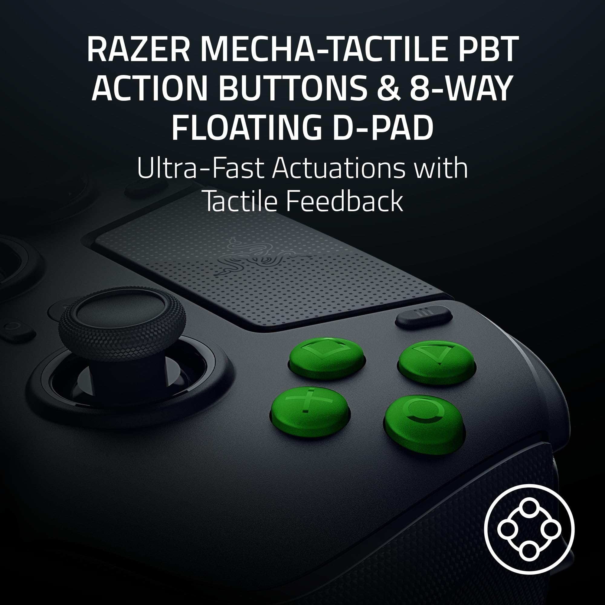 Razer Raiju V3 Pro - Wireless e-sports controller for PlayStation 5 & PC - 4 removable buttons & 2 claw grip bumpers - TMR analogue sticks - Pro HyperTrigger - Mecha-Tactile buttons | Black - Like New