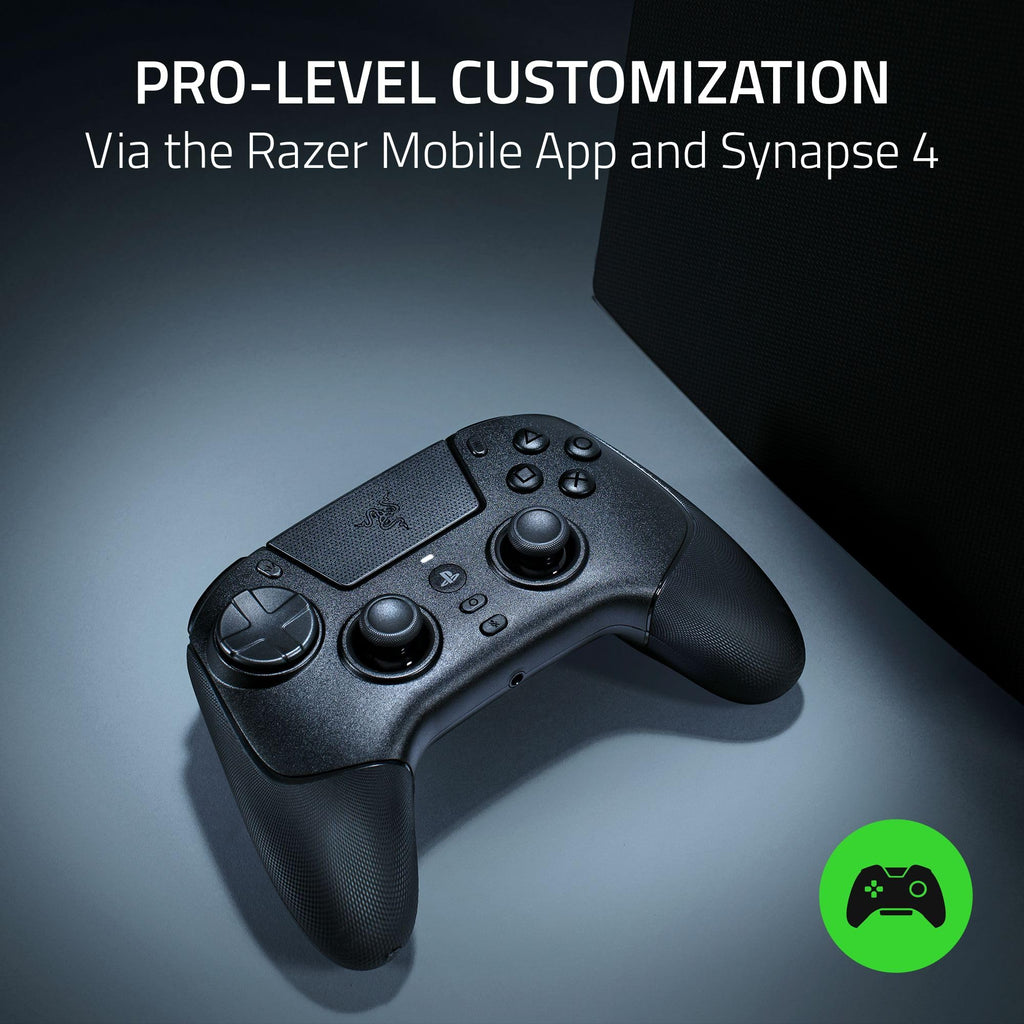 Razer Raiju V3 Pro - Wireless e-sports controller for PlayStation 5 & PC - 4 removable buttons & 2 claw grip bumpers - TMR analogue sticks - Pro HyperTrigger - Mecha-Tactile buttons | Black - Like New