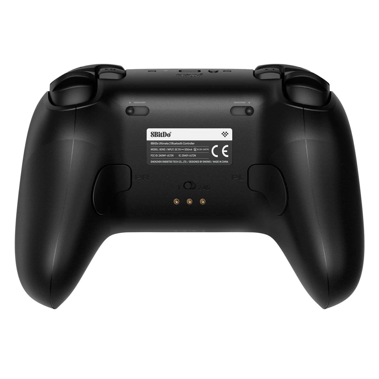 8Bitdo Ultimate 2 Bluetooth Controller for Switch, Switch 2 & Windows PC, Switch Pro Controller with TMR Joysticks, Switchable Hall Effect/Tactile Triggers, Vibration and Motion Control, RGB, Black - Like New
