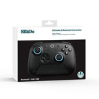8Bitdo Ultimate 2 Bluetooth Controller for Switch, Switch 2 & Windows PC, Switch Pro Controller with TMR Joysticks, Switchable Hall Effect/Tactile Triggers, Vibration and Motion Control, RGB, Black - Like New