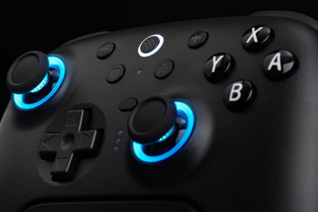 8Bitdo Ultimate 2 Bluetooth Controller for Switch, Switch 2 & Windows PC, Switch Pro Controller with TMR Joysticks, Switchable Hall Effect/Tactile Triggers, Vibration and Motion Control, RGB, Black - Like New