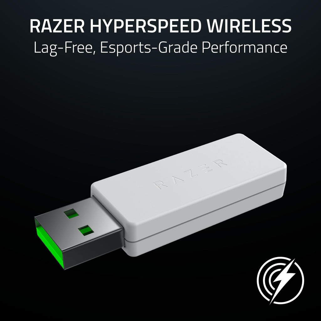 Razer Raiju V3 Pro - Wireless e-sports controller for PlayStation 5 & PC - 4 removable buttons & 2 claw grip bumpers - TMR analogue sticks - Pro HyperTrigger - Mecha-Tactile buttons | White - Like New