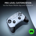 Razer Raiju V3 Pro - Wireless e-sports controller for PlayStation 5 & PC - 4 removable buttons & 2 claw grip bumpers - TMR analogue sticks - Pro HyperTrigger - Mecha-Tactile buttons | White - Like New