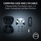Razer Raiju V3 Pro - Wireless e-sports controller for PlayStation 5 & PC - 4 removable buttons & 2 claw grip bumpers - TMR analogue sticks - Pro HyperTrigger - Mecha-Tactile buttons | White - Like New
