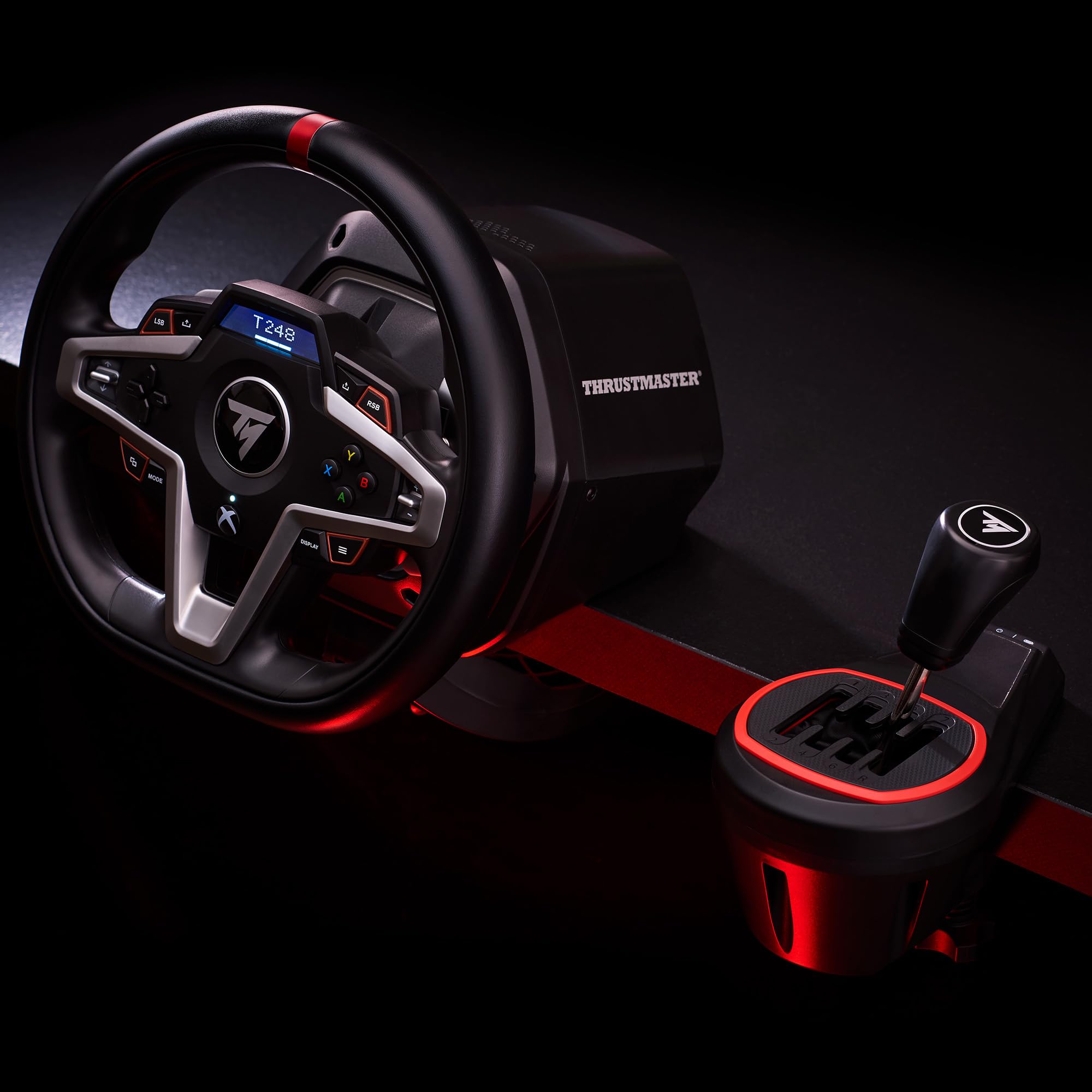 Thrustmaster TH8S Shifter Add-On for PS5, PS4, Xbox Series X|S, One, and PC - Sim Racing Gear with H-Pattern Shifter Plate, Compatible with Racing Wheels and Driving Simulator Sets - Like New
