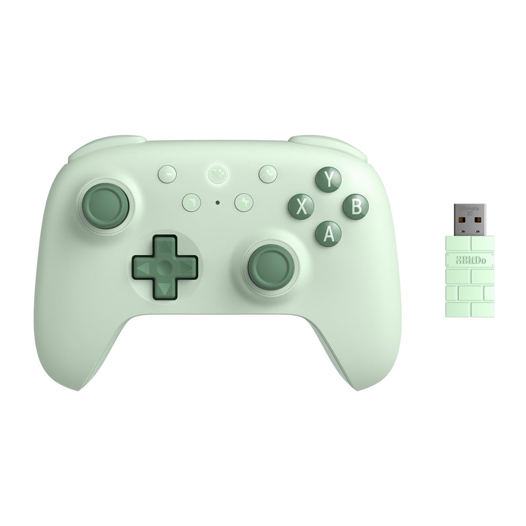 8Bitdo Ultimate 2C Wireless Controller - PC Android, Hall Effect Joysticks, Hall Triggers, Green - Like New