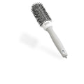 Olivia Garden Expert Blowout Shine - White & Grey - 35 - Ceramic Coated Round Brush for Smooth Blowout, Frizz-Free Hair & Radiant Shine - New