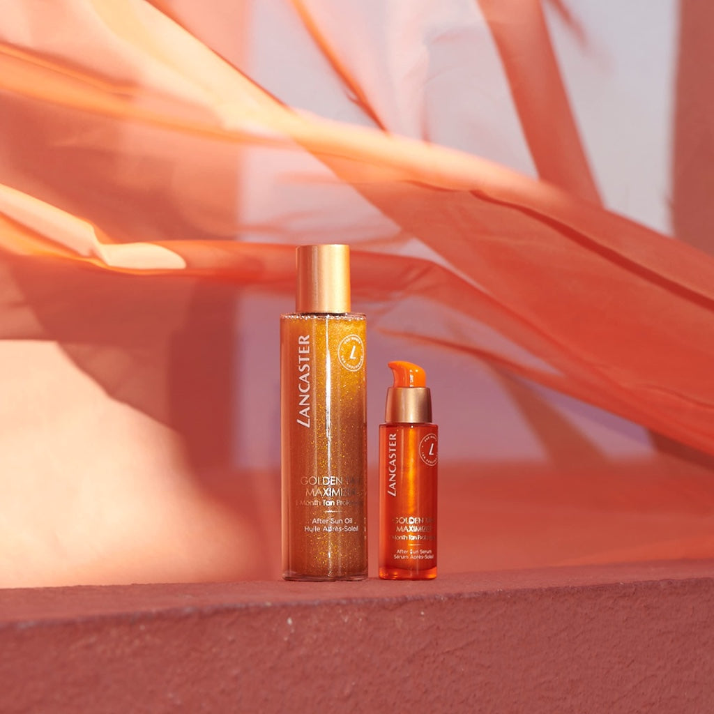 Lancaster Golden Tan Maximizer After Sun Face Serum 30ml, One Month Tan Prolonging, Natural Tan Accelerator, Soothes and Calms Sun-Exposed Skin, Softens Skin with Velvety Finish - Damaged Box