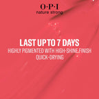 OPI Nature Strong Nail Polish Quick Dry Vegan Nail Varnish with Long-Lasting Results, Made with Natural Ingredients, Once and Floral 15ml - New