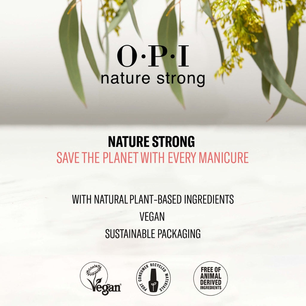 OPI Nature Strong Nail Polish Quick Dry Vegan Nail Varnish with Long-Lasting Results, Made with Natural Ingredients, Once and Floral 15ml - New