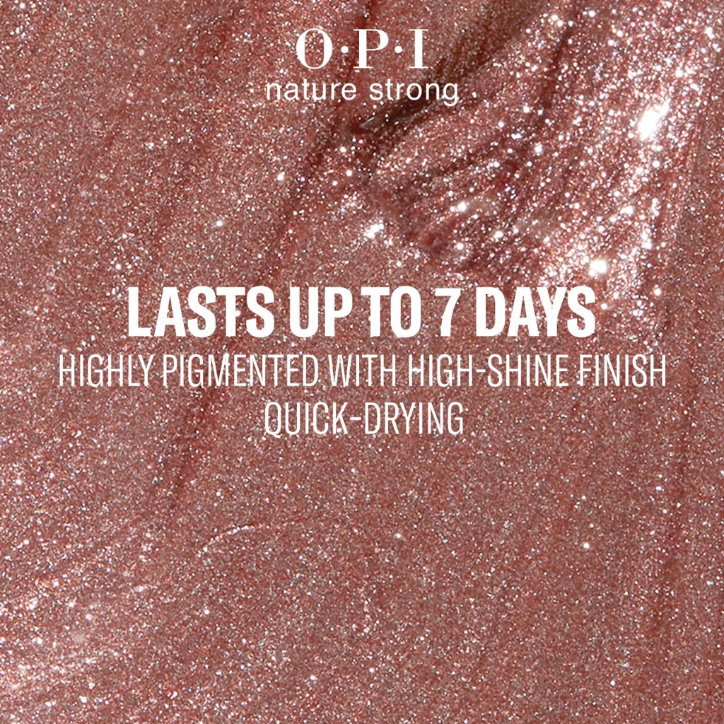 OPI Nature Strong Natural Vegan Nail Polish, Intentions Are Rose Gold, 15ml, 99350087072 - New