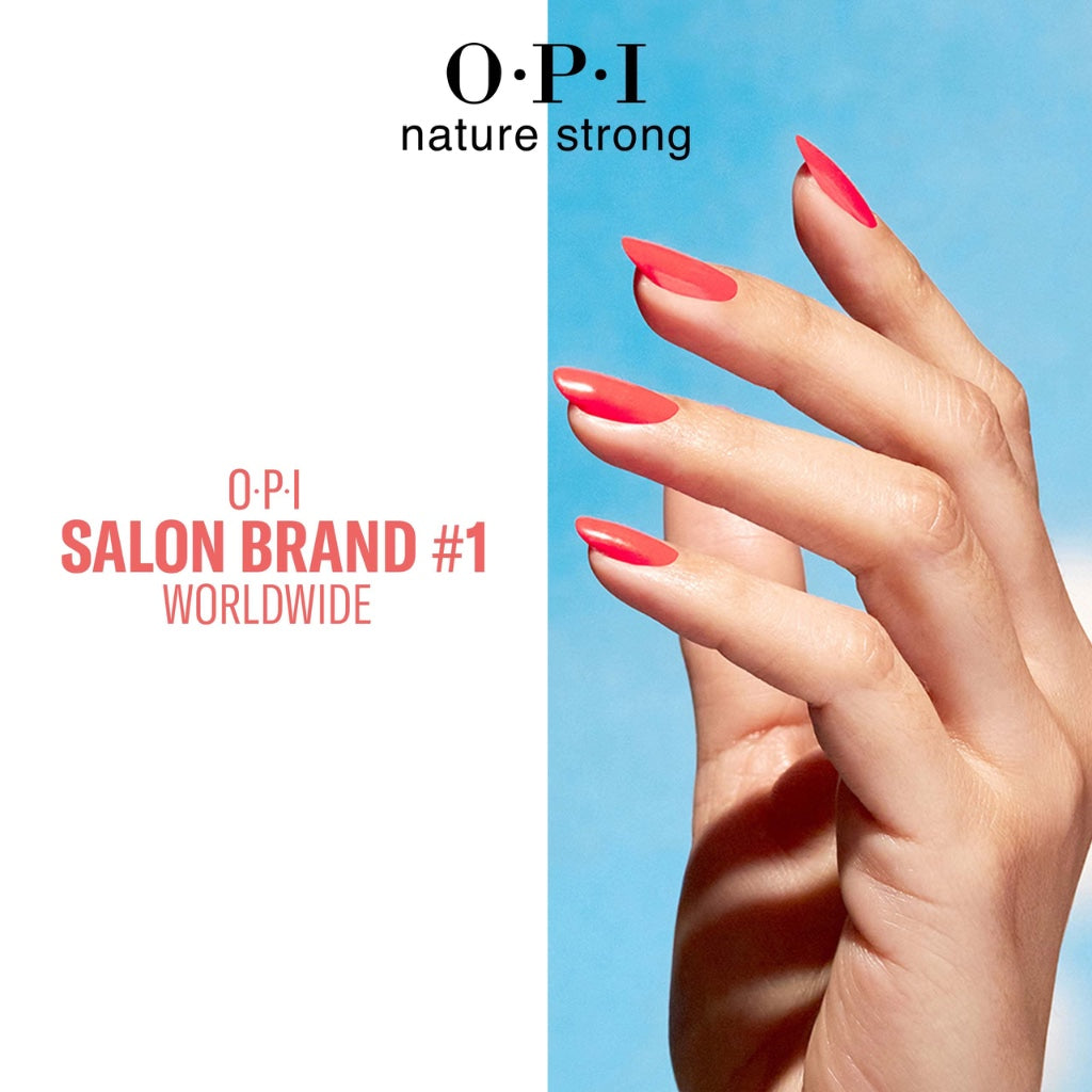 OPI Nature Strong Nail Polish Quick Dry Vegan Nail Varnish with Long-Lasting Results, Made with Natural Ingredients, Once and Floral 15ml - New