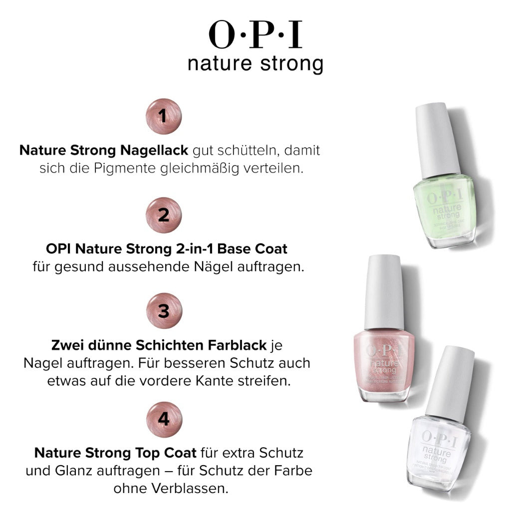 OPI Nature Strong Natural Vegan Nail Polish, Intentions Are Rose Gold, 15ml, 99350087072 - New