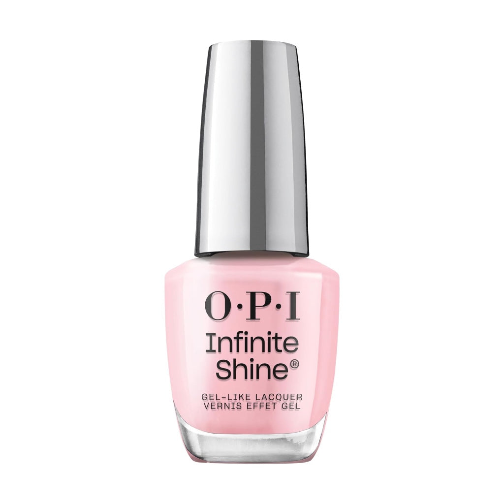 OPI Infinite Shine Nail Polish - It's a Girl - Gel Like & Long Lasting Baby Pink Nail Polish - with Pre-Cured Gel Technology & OPI Pro-Wide Brush (15ml) - New