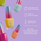 OPI RapiDryTM Quick-Dry Lacquer - Bright Back at It Purple Nail Polish - Vegan, Fast Drying & Smudge-proof in 60 Seconds (9ml) - Damaged Box