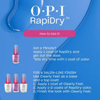 OPI RapiDryTM Quick-Dry Lacquer - Bright Back at It Purple Nail Polish - Vegan, Fast Drying & Smudge-proof in 60 Seconds (9ml) - Damaged Box