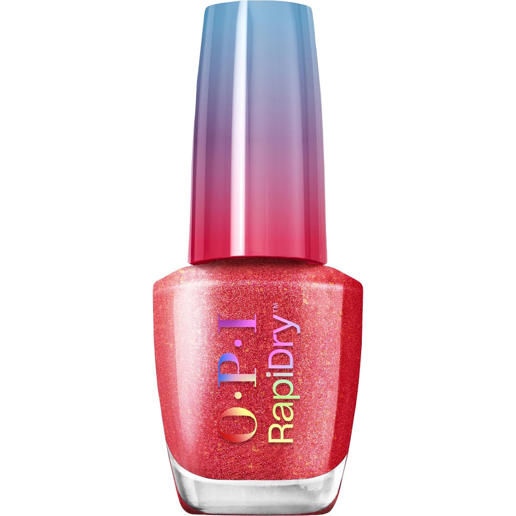 OPI RapiDryTM Quick-Dry Lacquer - Bright Back at It Purple Nail Polish - Vegan, Fast Drying & Smudge-proof in 60 Seconds (9ml) - Damaged Box