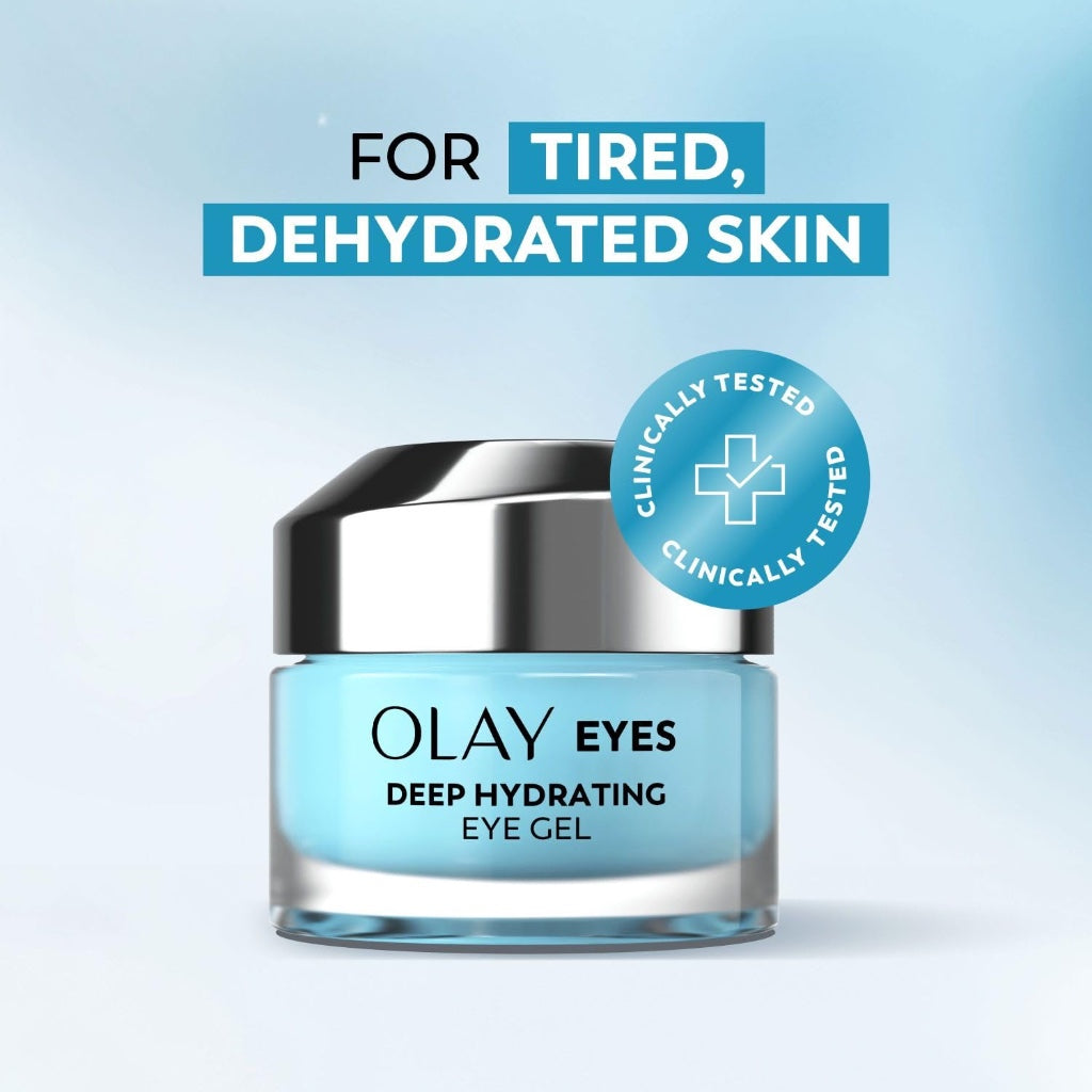 Olay Hydrating Eye Gel with Niacinamide & Cooling Aloe, 15ml - Damaged Box