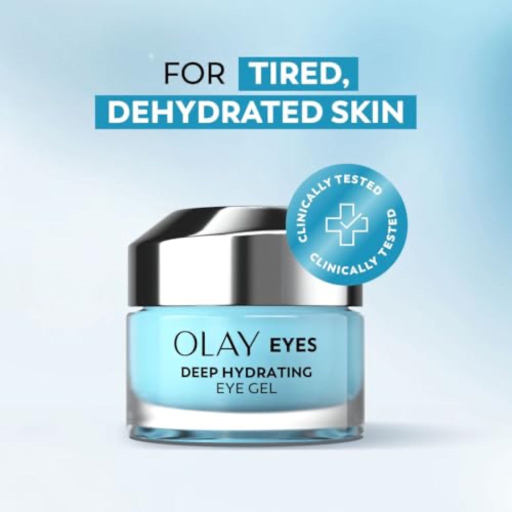Olay Hydrating Eye Gel with Niacinamide & Cooling Aloe, 15ml - Damaged Box