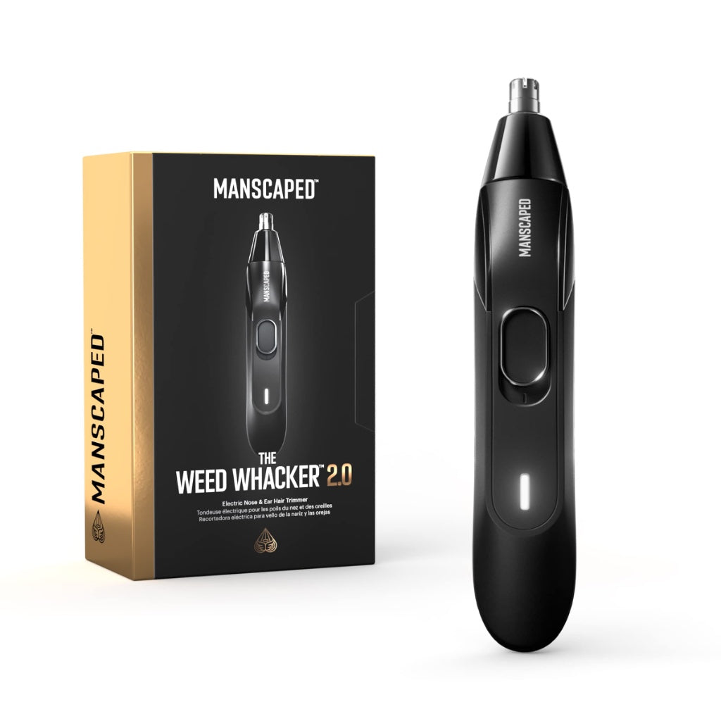 MANSCAPED(R) Weed Whacker(R) 2.0 Electric Nose & Ear Hair Trimmer - 7,000 RPM Precision Tool with Rechargeable Battery, Wet/Dry, Easy to Clean, Improved Stainless Steel Replaceable Blade - New