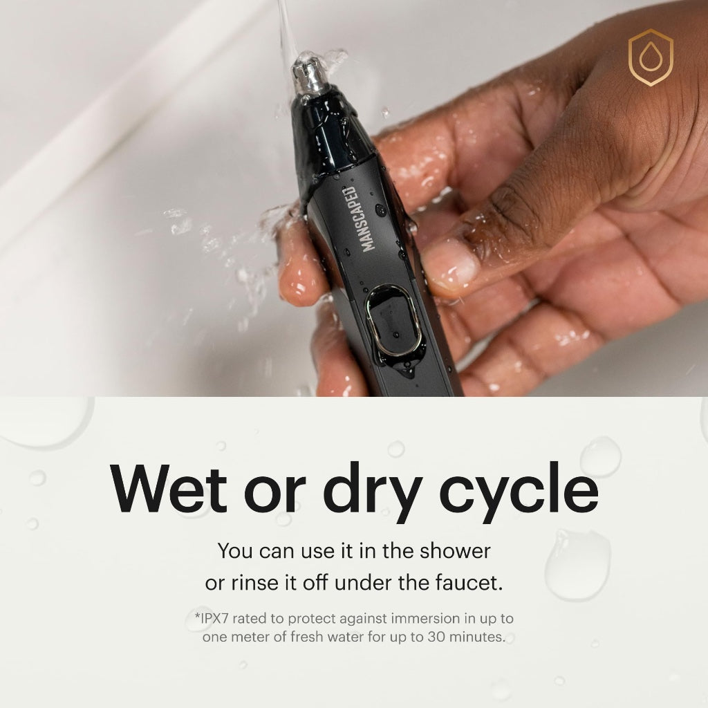 MANSCAPED(R) Weed Whacker(R) 2.0 Electric Nose & Ear Hair Trimmer - 7,000 RPM Precision Tool with Rechargeable Battery, Wet/Dry, Easy to Clean, Improved Stainless Steel Replaceable Blade - New