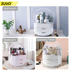 Zuvo Makeup Organiser with 2 Large Drawers, Skincare and Cosmetic Storage - New