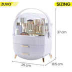Zuvo Makeup Organiser with 2 Large Drawers, Skincare and Cosmetic Storage - New