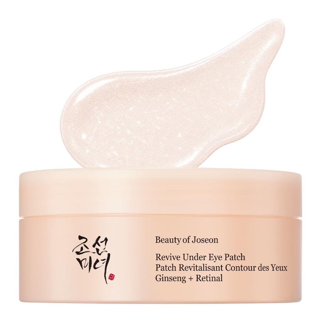 Beauty of Joseon Revive Under Eye Patch Retinal Ginseng for Puffy Under Eye Bag Masks Collagen Peptide Korean Skincare for Women and Men, 60 Sheets 30 Pairs - New