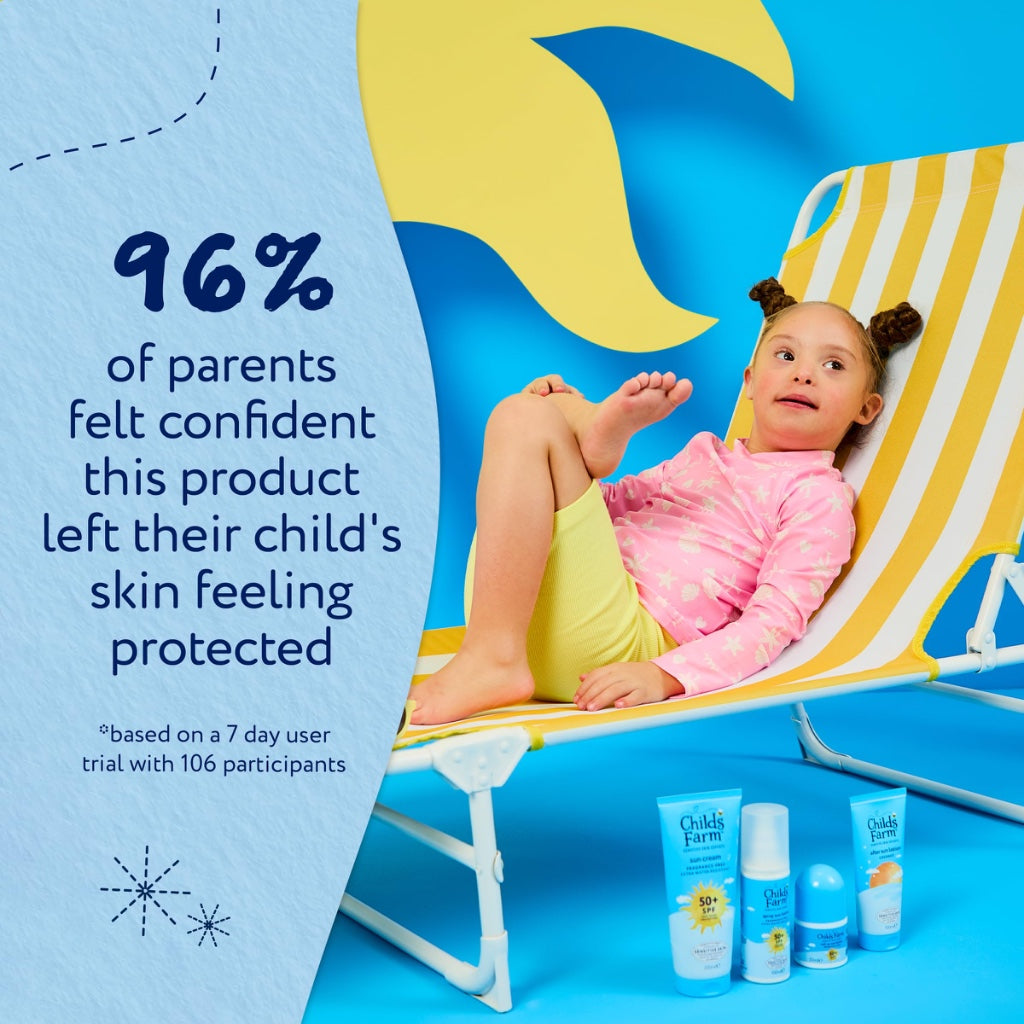 Childs Farm Kids & Baby Sun Cream SPF 50+ | UVA & UVB Very High Protection | Extra Water Resistant | Fragrance Free | Suitable for Dry, Sensitive Skin, 200ml - Damaged Box