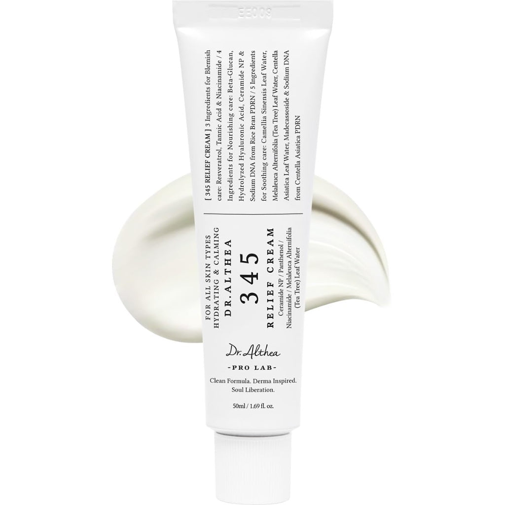 Dr.Althea 345 Relief Cream, Korean Skincare, 50ml (Ver.2 - Pack of 1) - Damaged Box