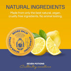 Seven Potions Beard Wax for Men - Medium Hold Styling Wax to Shape And Nourish Your Beard - All-Natural, Vegan, Cruelty Free - Citrus Tonic (30 ml) - Damaged Box
