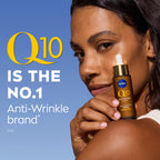NIVEA Q10 Anti-Wrinkle Expert Dual Action Face Serum (30ml), Anti Ageing Face Serum for Women with Pure Q10, Moisturiser to Visibly Reduce and Prevent Wrinkles - New