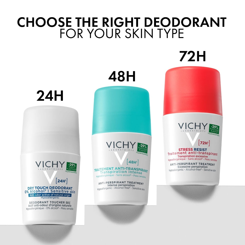Vichy 96H Clinical Control Anti-Perspirant Deodorant Roll-On, 50ml - New