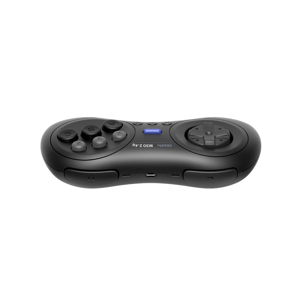 8Bitdo M30 2.4G Wireless Gamepad - Sega Mega Drive Genesis Controller - Black Retro Gaming Pad - Like New