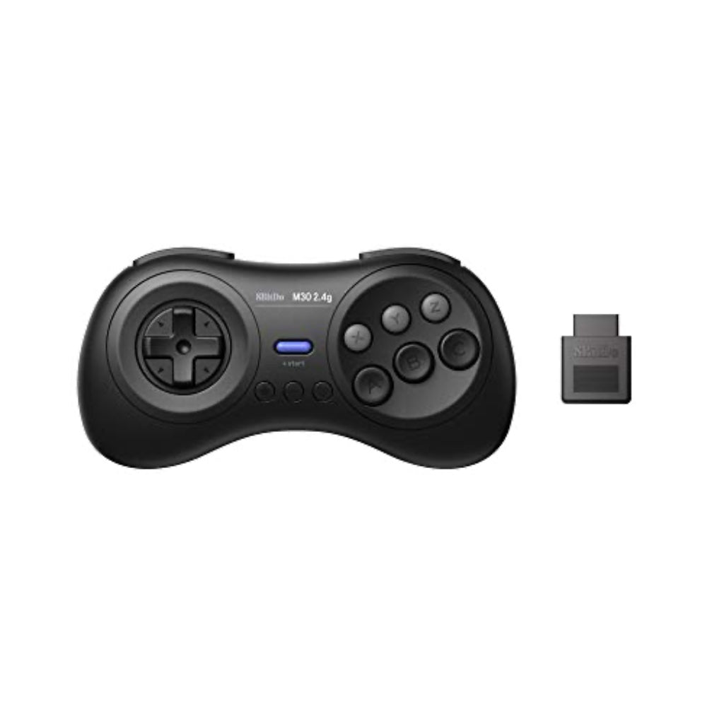 8Bitdo M30 2.4G Wireless Gamepad - Sega Mega Drive Genesis Controller - Black Retro Gaming Pad - Like New