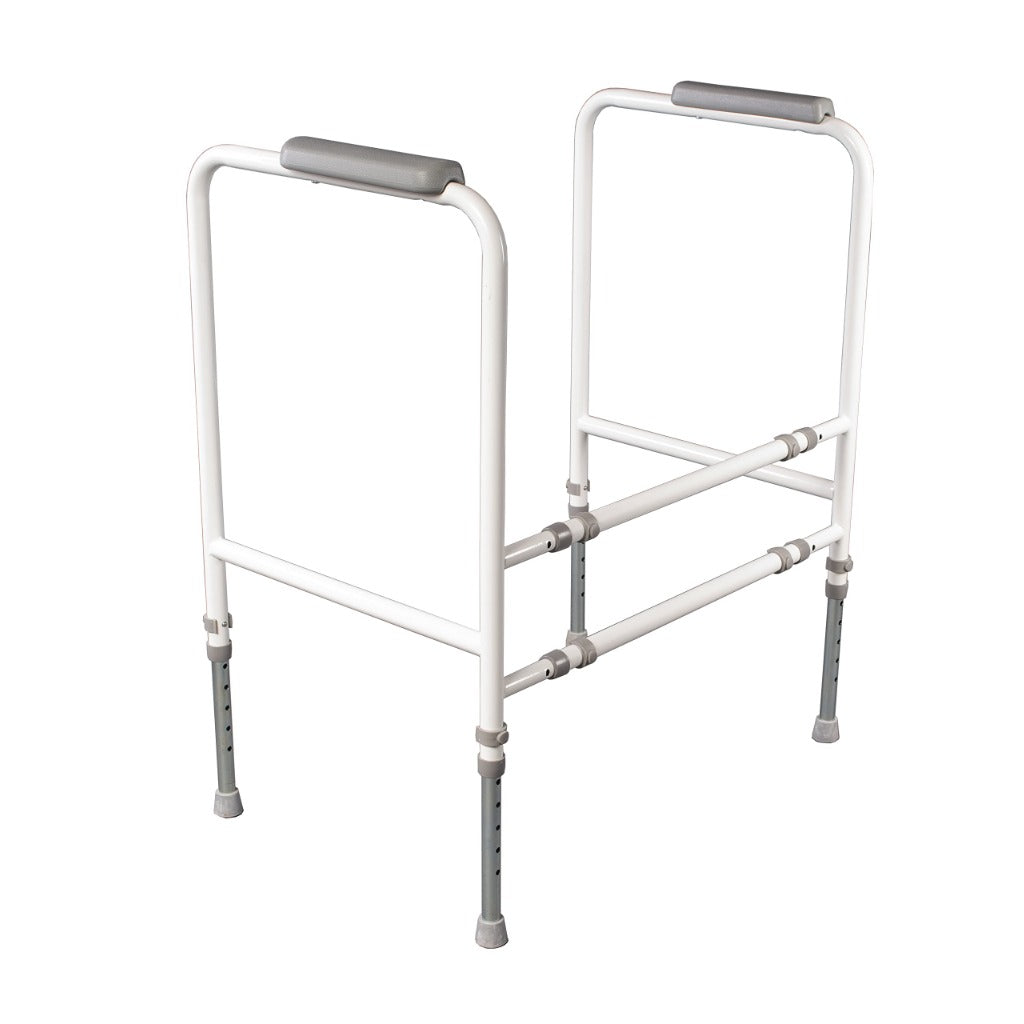 NRS Toilet Frame S18993 - Height & Width Adjustable Toilet Support Aid - Bathroom Mobility Assist - Damaged Box
