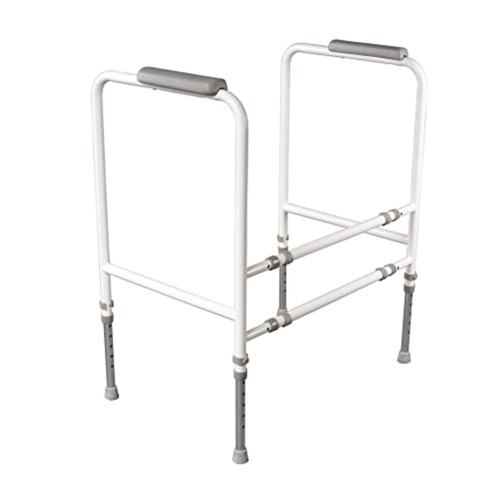 NRS Toilet Frame S18993 - Height & Width Adjustable Toilet Support Aid - Bathroom Mobility Assist - Damaged Box