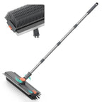 Alyvisun 3-in-1 Floor Scrubbing Brush - V Bristles Deck Scrubber - Long Handle Cleaning Tool - New