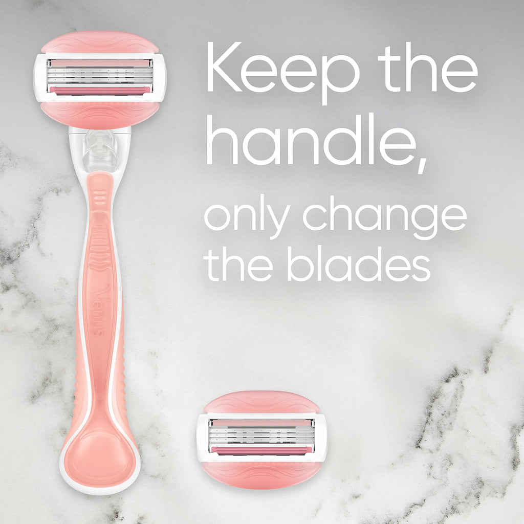 Gillette Venus Comfortglide Spa Breeze Women's Razor Handle & 8 Refill Blades Cartridges - New