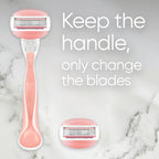 Gillette Venus Comfortglide Spa Breeze Women's Razor Handle & 8 Refill Blades Cartridges - New
