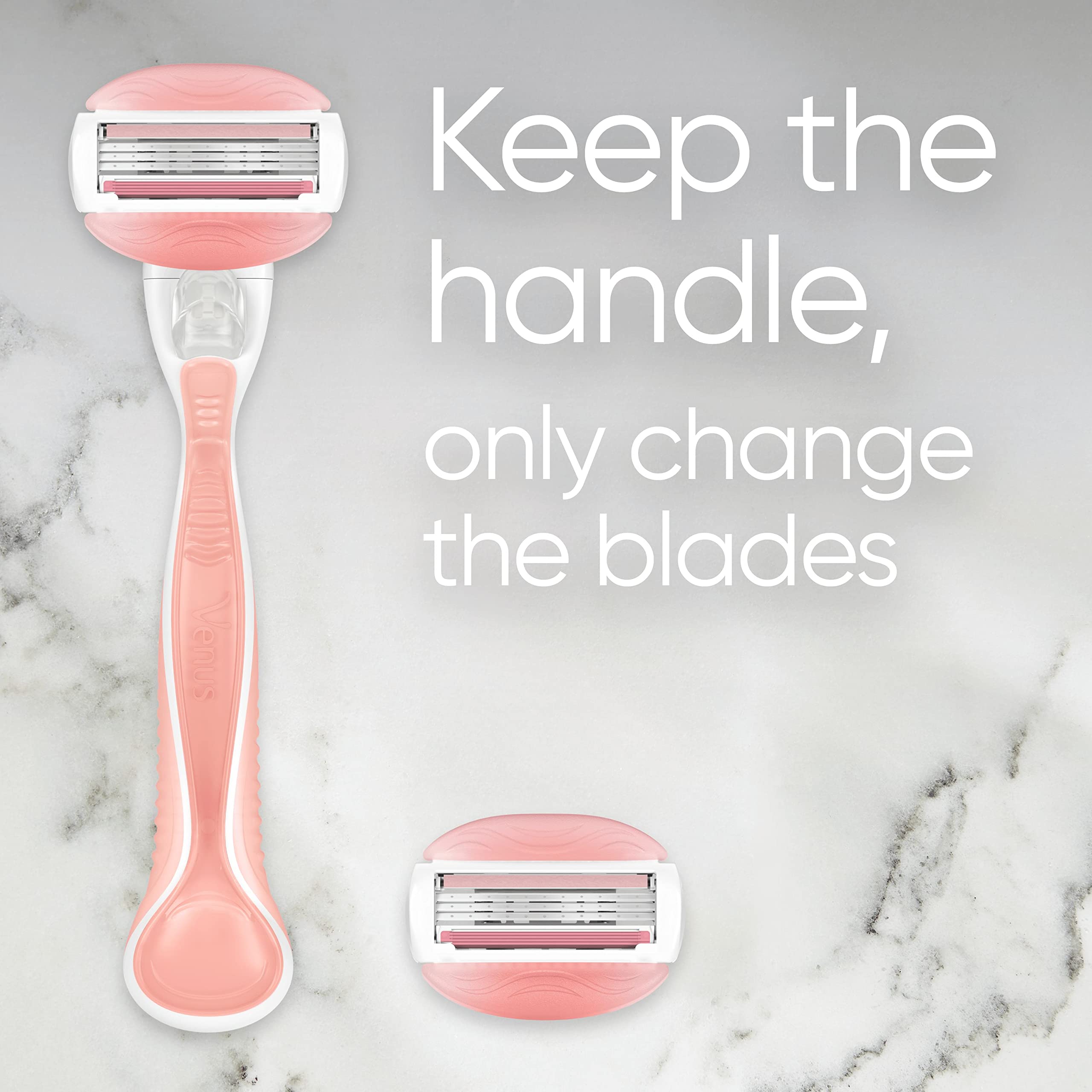 Gillette Venus Comfortglide Spa Breeze Women's Razor Handle & 8 Refill Blades Cartridges - New