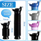Topcloud Shrinkable Urinal 2 Pack - 750ml Male Female Portable Mobile Toilet Bottle - Reusable Emergency Camping Car Travel Pee Potty - Damaged Box