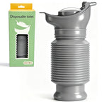 Topcloud Shrinkable Urinal 2 Pack - 750ml Male Female Portable Mobile Toilet Bottle - Reusable Emergency Camping Car Travel Pee Potty - Damaged Box