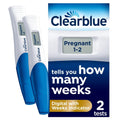 Clearblue Digital Pregnancy Test with Weeks Indicator - 2 Tests - Damaged Box - BBE 11/2028